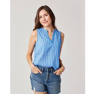 NWT Carve Designs Dylan Tank in Bluebay Stripe